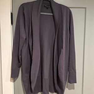 Grey cardigan. Never worn. Size -L